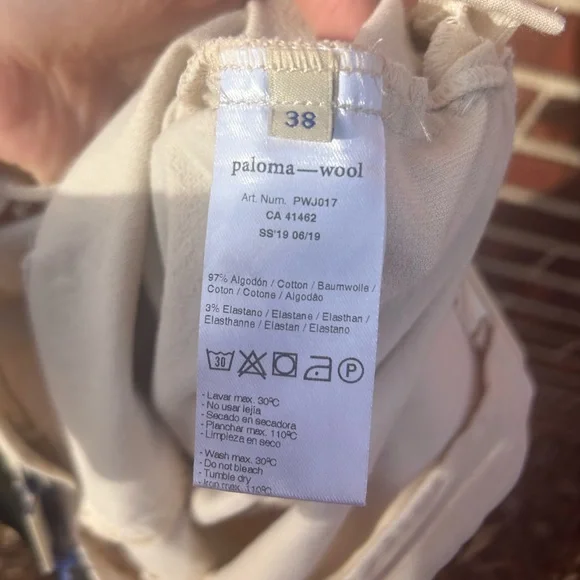 Paloma Wool Cream Pants - Picture 5 of 6